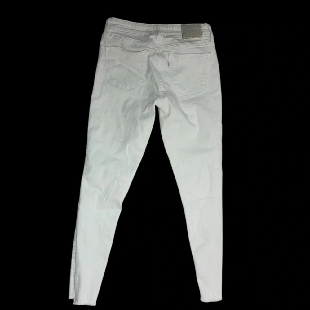 Elegant White Ripped Skinny Jeans for Women